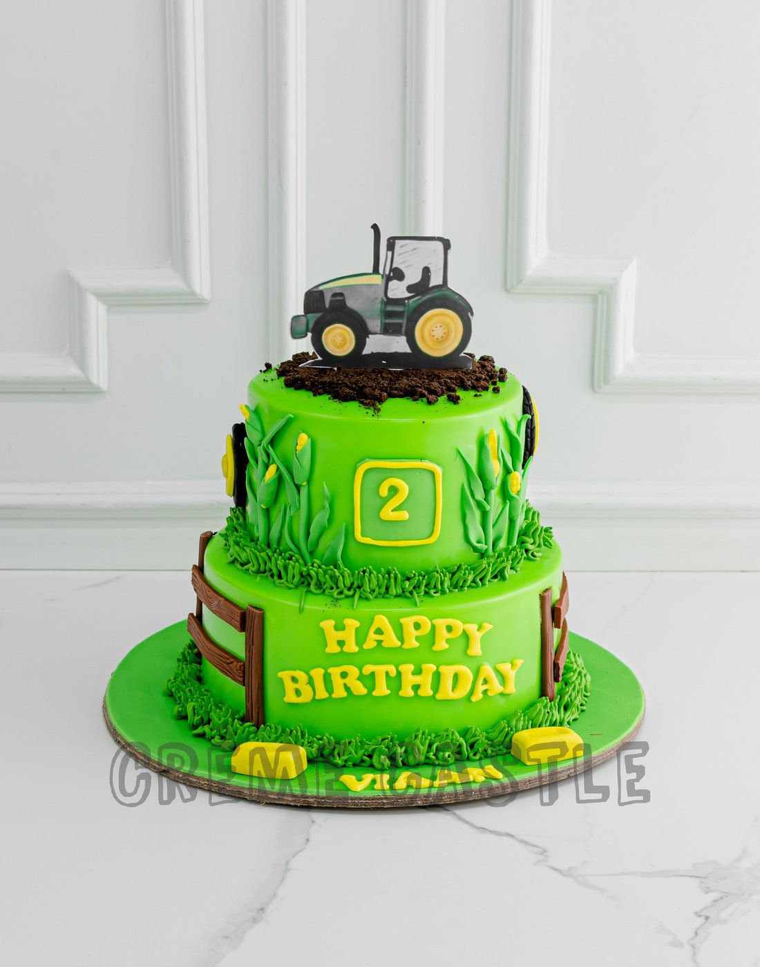 John Deere Tractor Cake Topper Tutorial - YouTube
