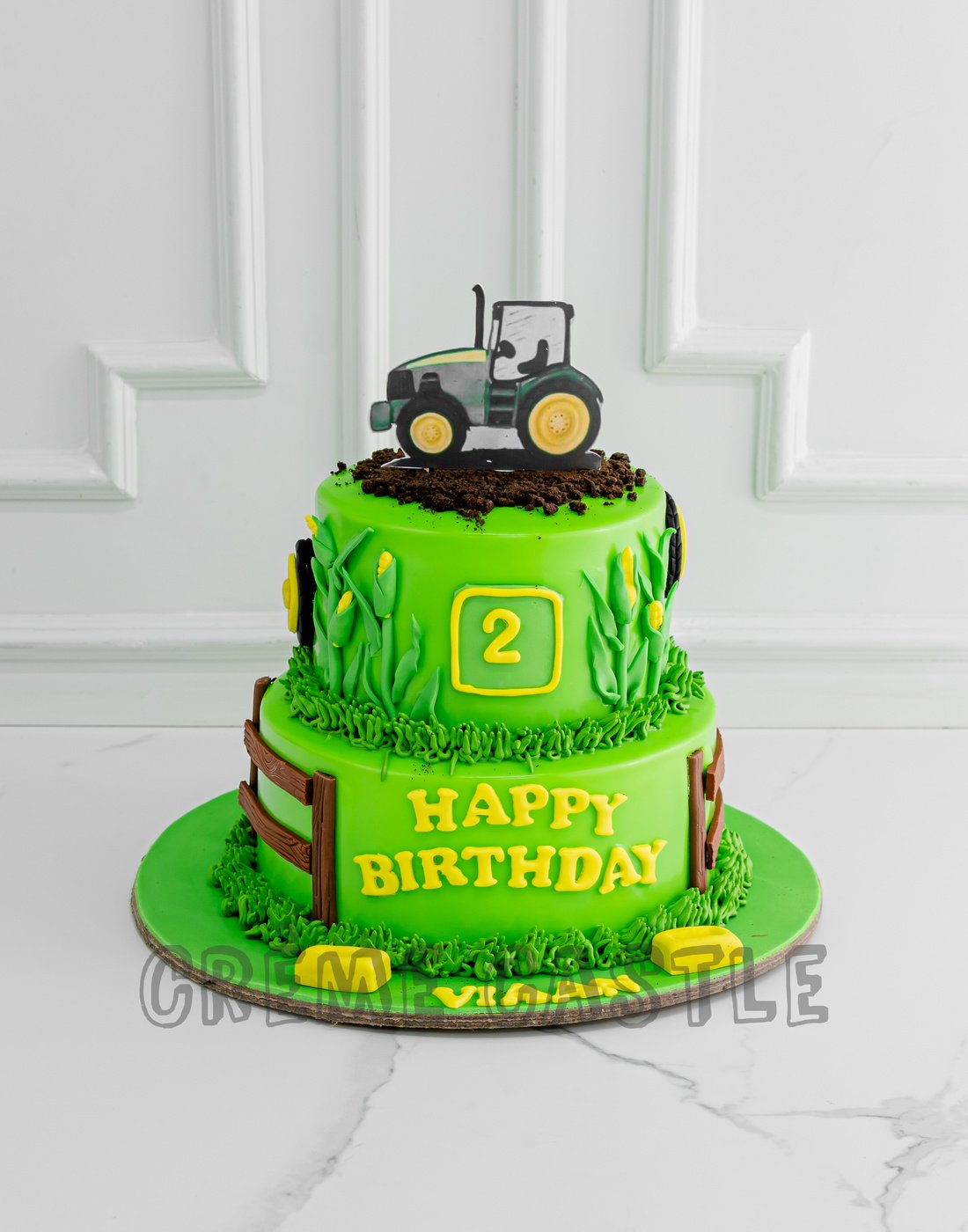 Tractor Field Cake