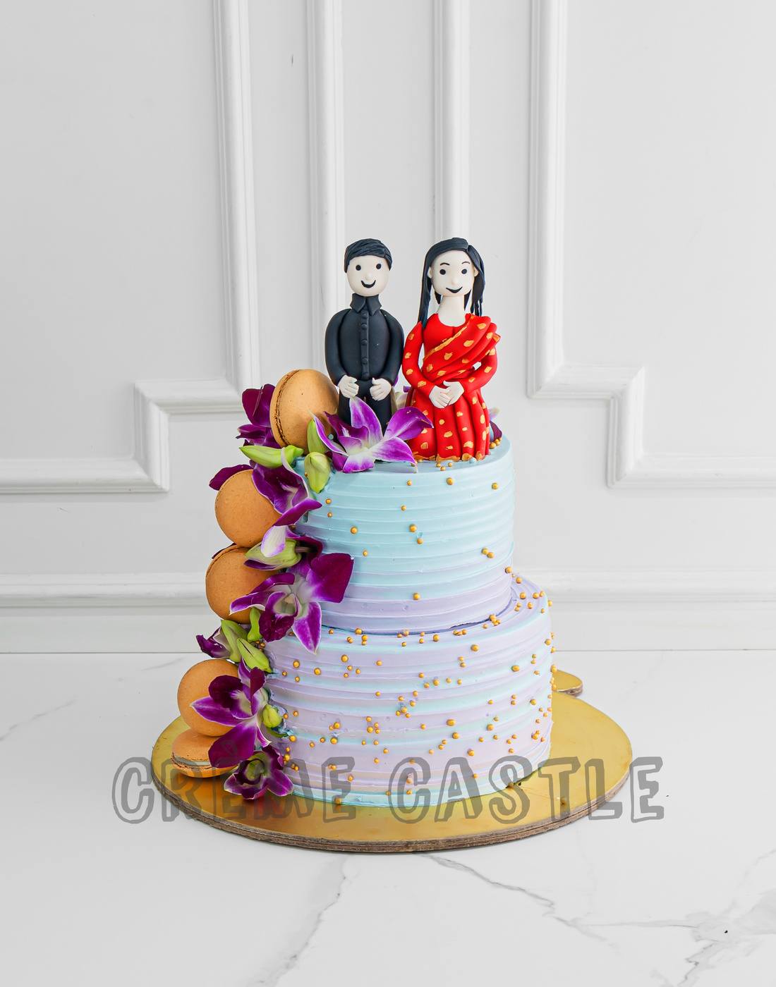 Proposal Blossom Design Cake – Creme Castle