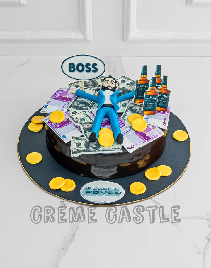 Boss Theme Cakes | Delivery in Gurgaon & Noida - Creme Castle