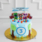 Talking Tom Theme Cake