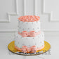 Peach Floral Bow Cake