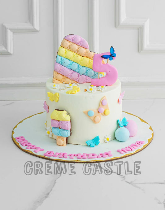 Pastel Pop It Cake