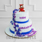 Teddy Floral Cake