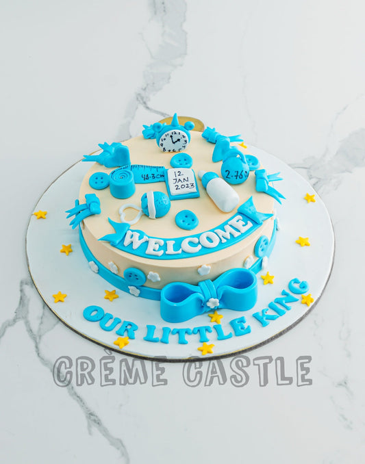 Welcome Baby Name Cake