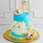 Turquoise Wedding Cake | Creme Castle