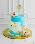 Turquoise Wedding Cake
