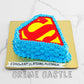 Superman logo Cake