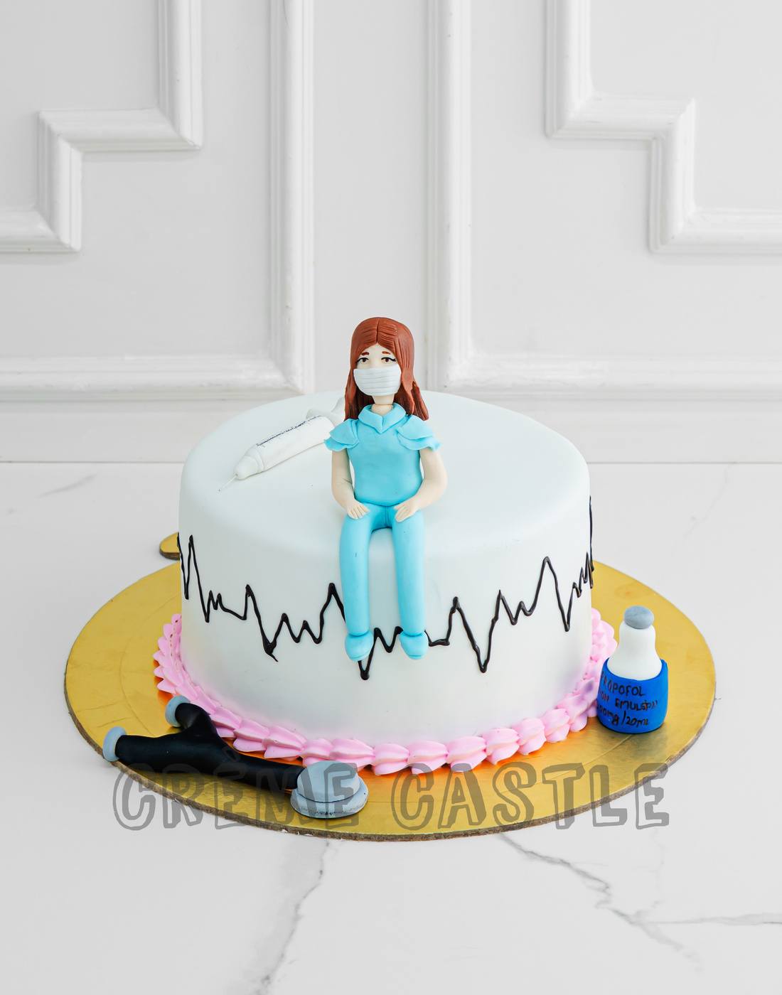 Surgeon Heartbeat Cake