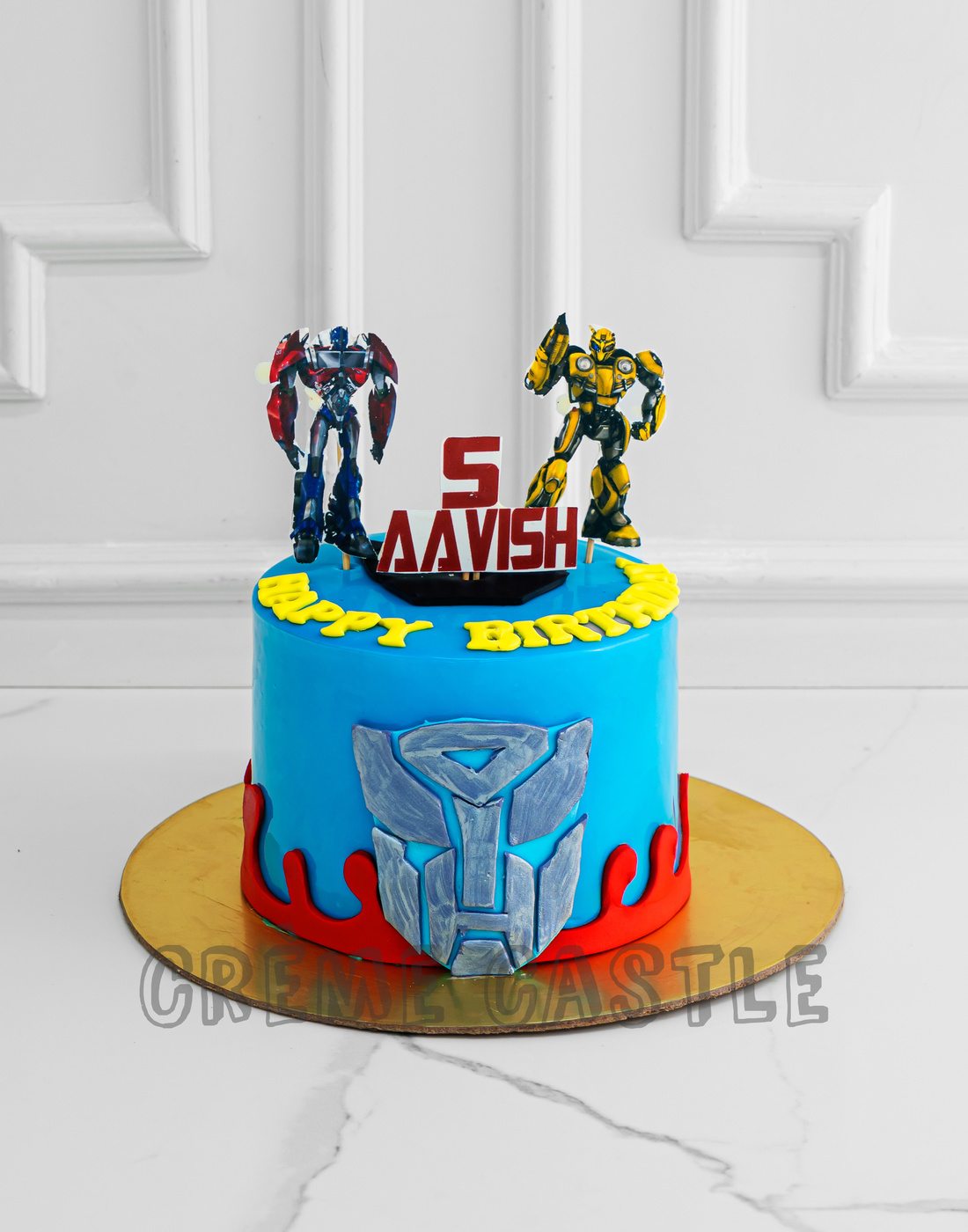 Transformers Cake and Cupcake Toppers
