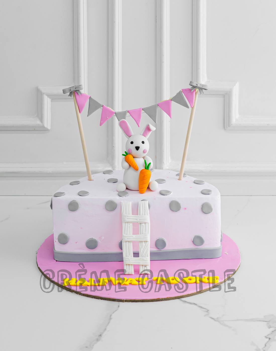 Peter Rabbit Themed Baby Shower Cake - With Characters And Flowers