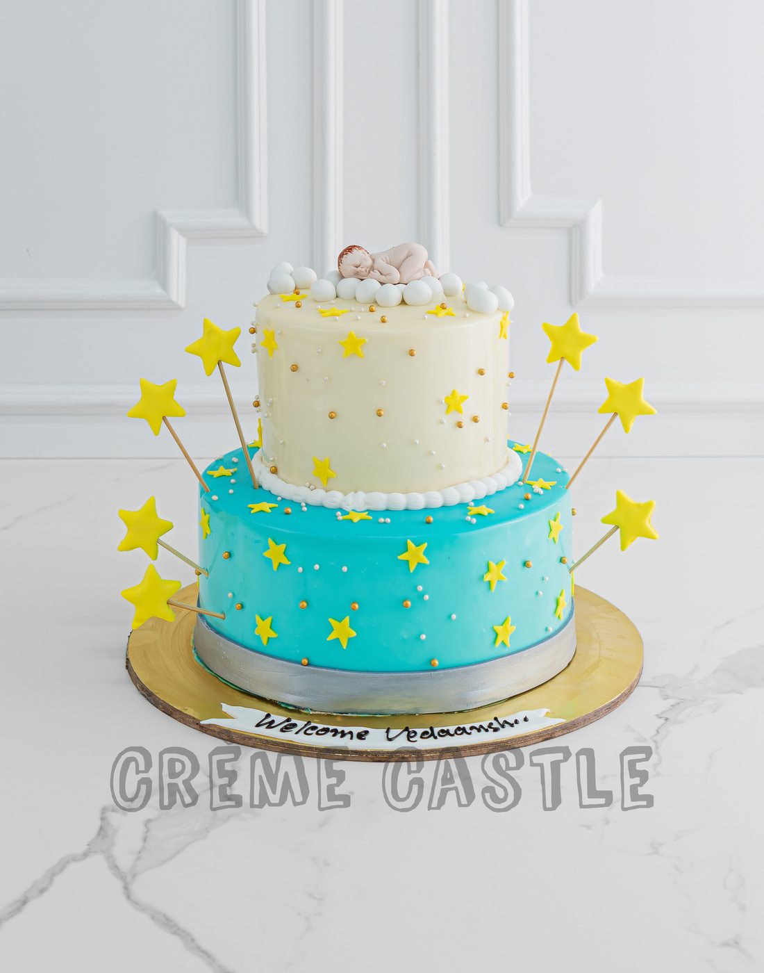 Sleeping Infant Tier Cake