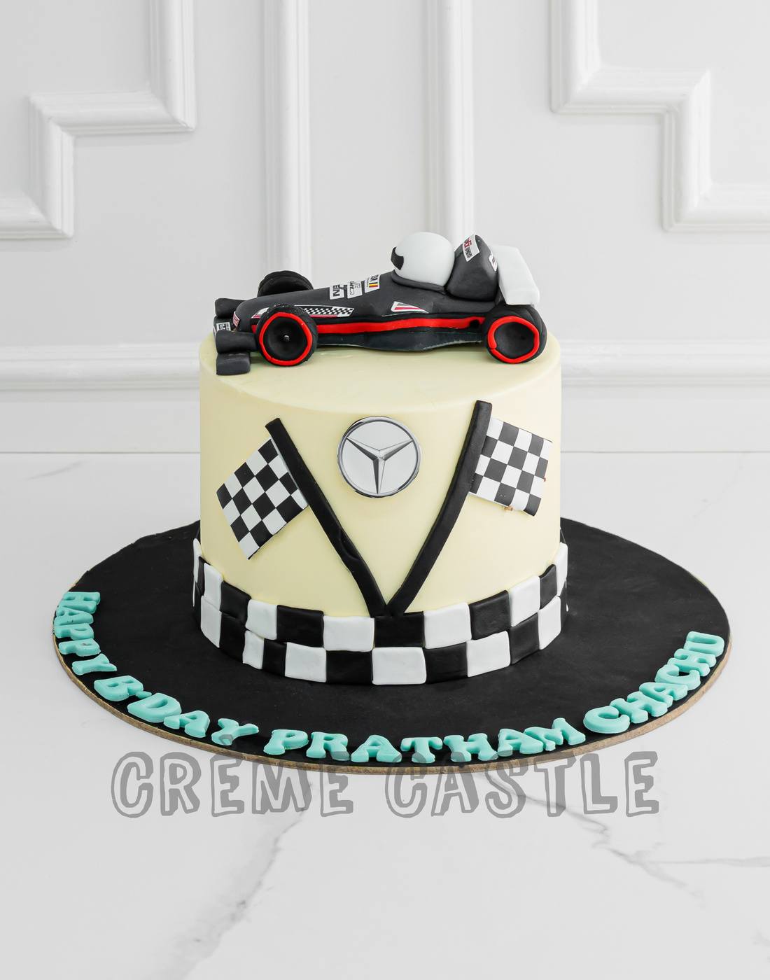 Mercedes F1 Cake - Creme Castle