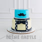 Bow Moustache Cake