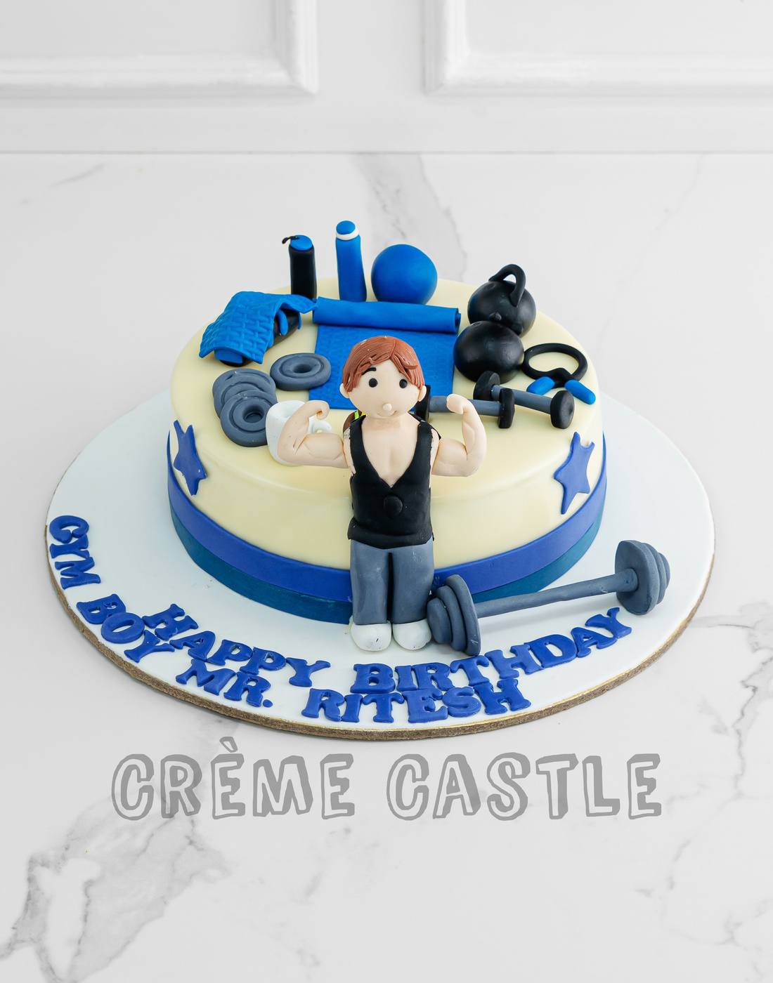 Gym Theme Cakes | Bodybuilder Birthday Cake Online