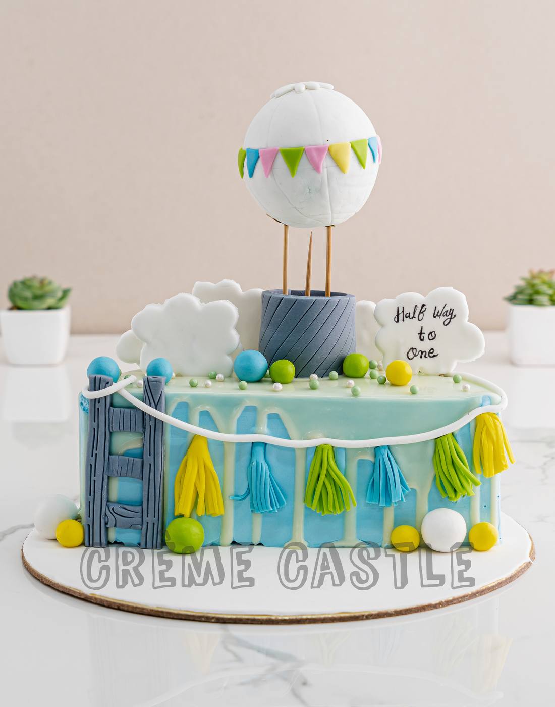 6 month Birthday Cake | Creme Castle