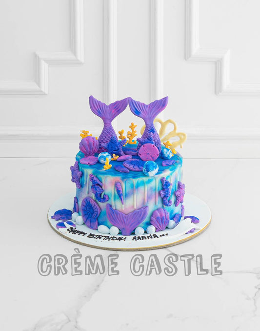 Diving Mermaid Cake