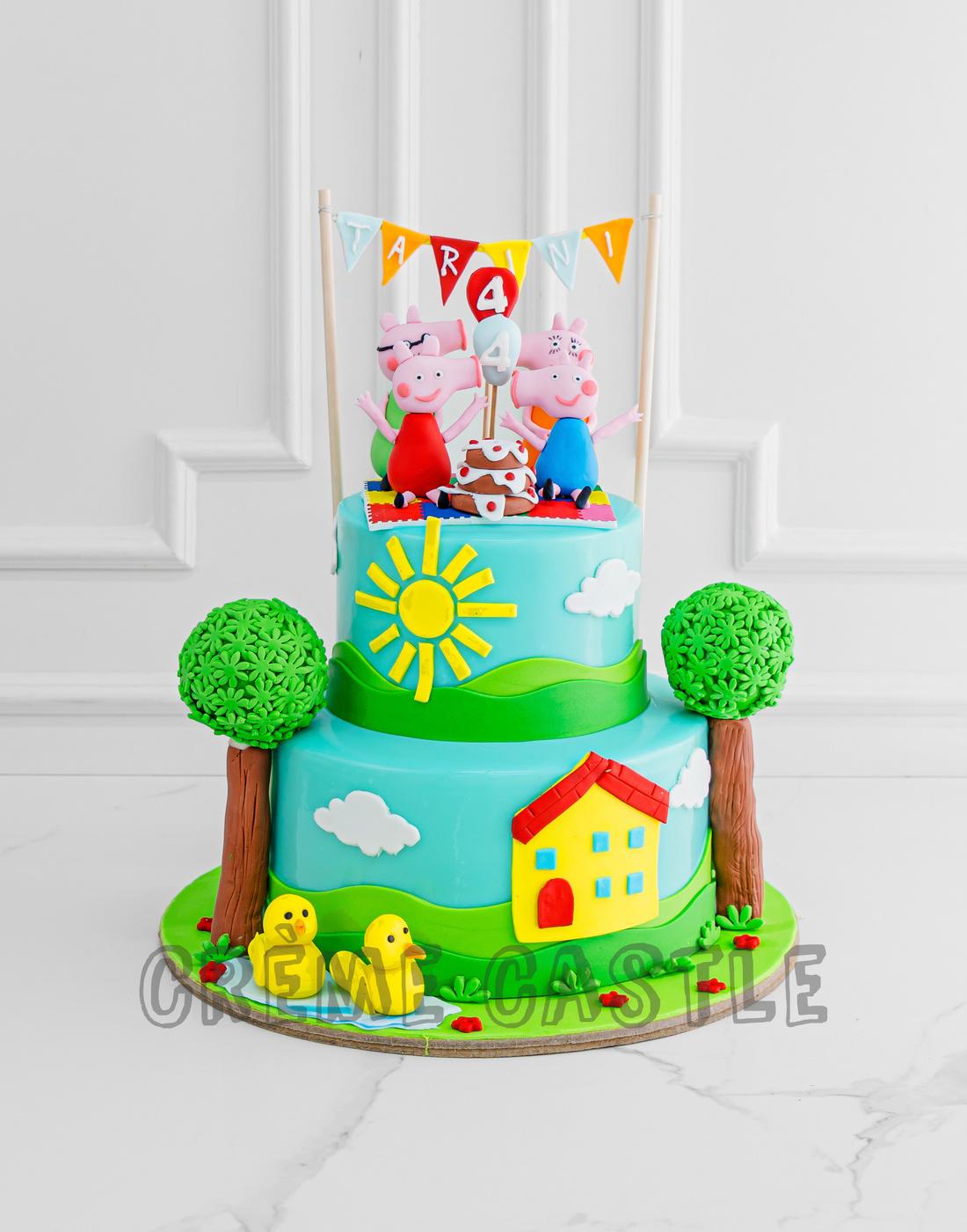 Peppa Pig Tree Cake