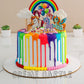 Rainbow Drip Cake - Creme Castle