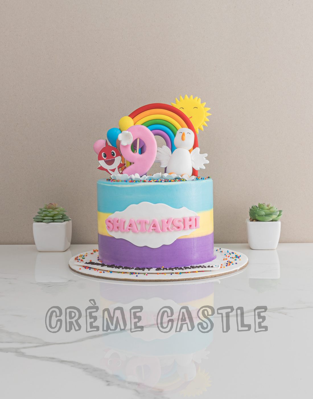 Pattern Rainbow Cake