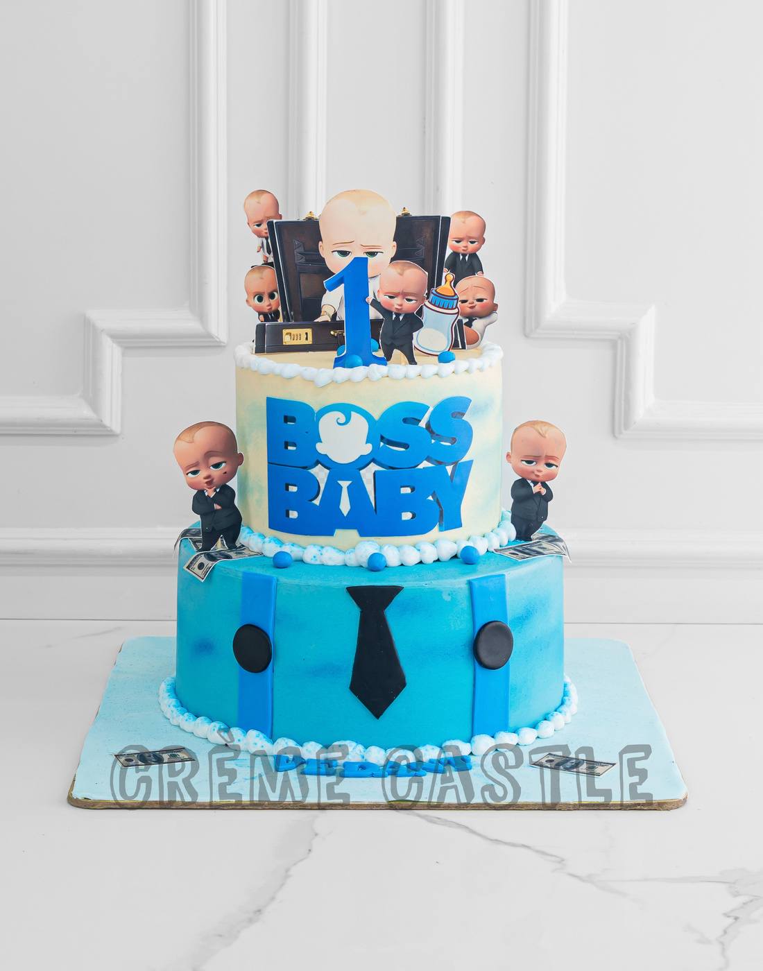 Boss baby theme cake | boss baby fondant cake tutorial step by step | boss  baby birthday cake - YouTube