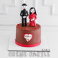 Couple Miniature Anniversary Cake