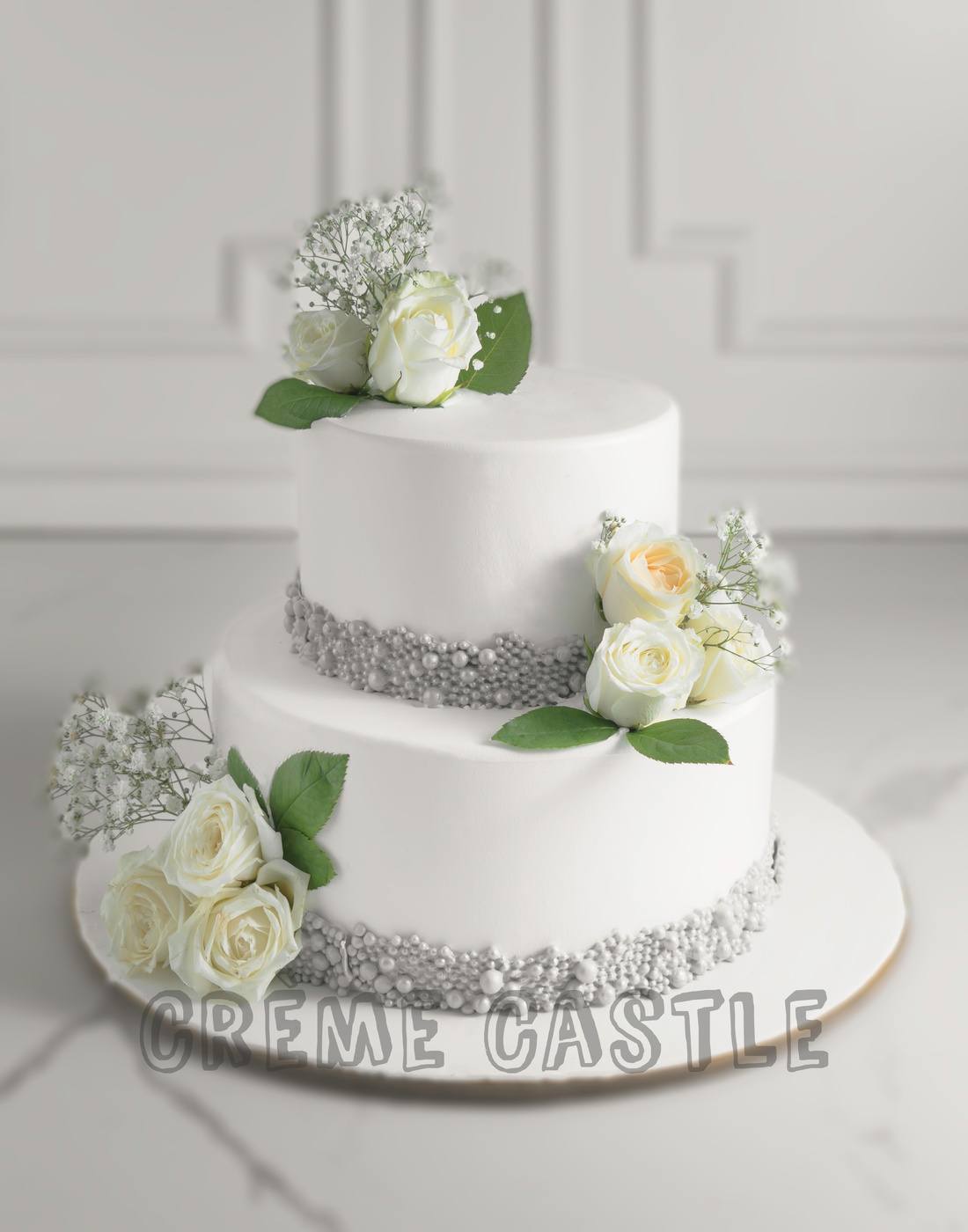 White Buttercream Cake - Christine's Cakes and Pastries