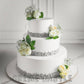 White 3 Tier Wedding Cake | Creme Castle