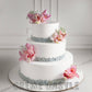 Pink Lily Wedding Cake - Creme Castle