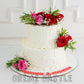 Rosy Bunch Wedding Cake