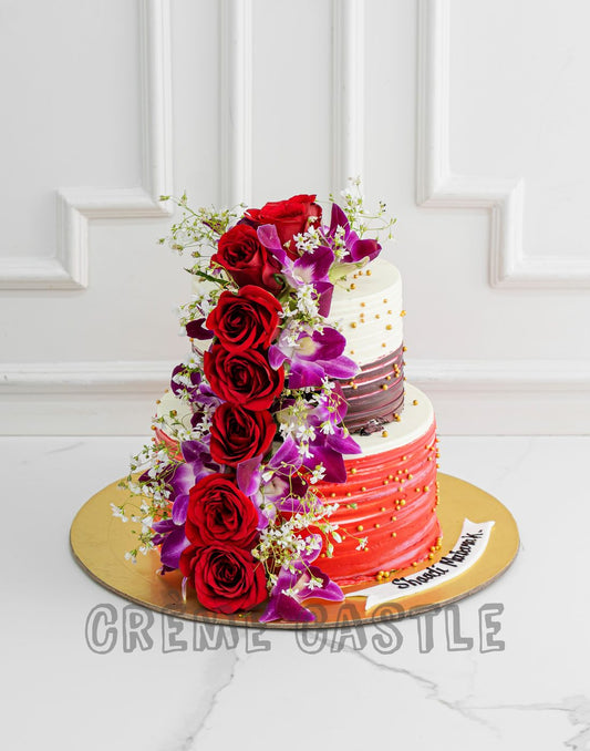 Ombre Wedding Cake