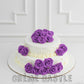 Purple Wedding Cake - Creme Castle