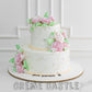 Creamy Wedding Cake - Creme Castle