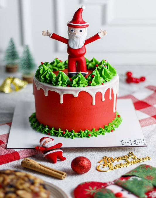 Santa Drip Cake