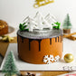 Snowy Christmas Cake - Creme Castle