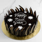 New Years Chocolaty Cake - Creme Castle