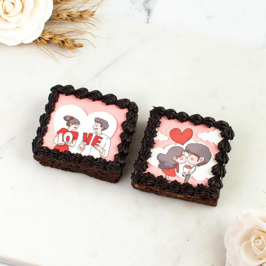 2 Customised Brownies