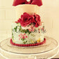 Floral cake with pastel colors - Creme Castle