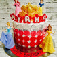 Polka dots with Princesses - Creme Castle