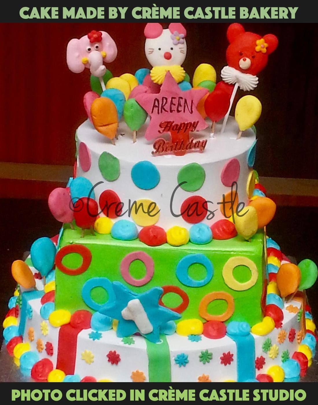 Disney multicolor cake - Creme Castle