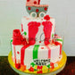 Baby shower cradle cake - Creme Castle