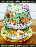 Wine barrel cake