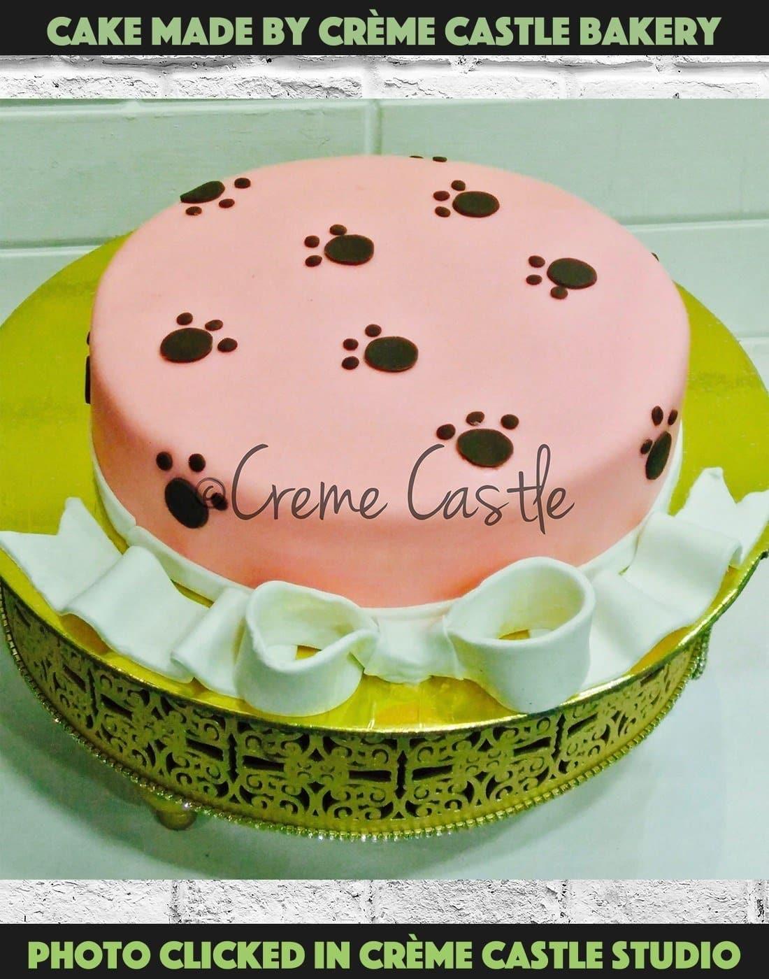Dog Paw Cake. Dog Theme Cake. Noida & Gurgaon