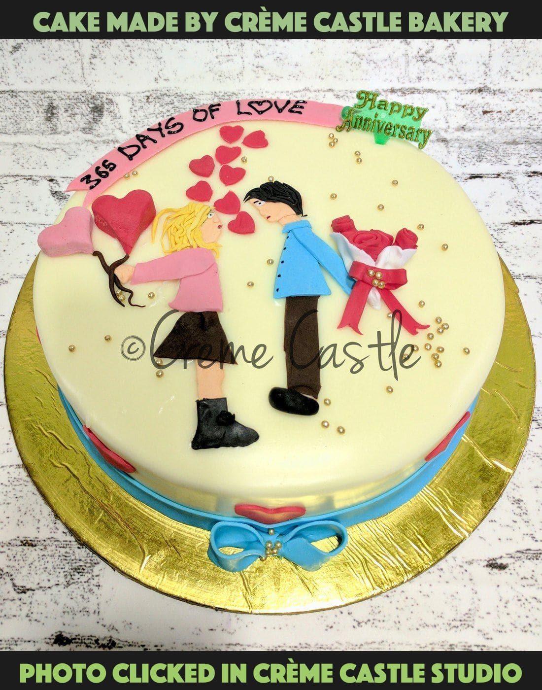 Romantic Anniversary Cake Delivery In Delhi NCR