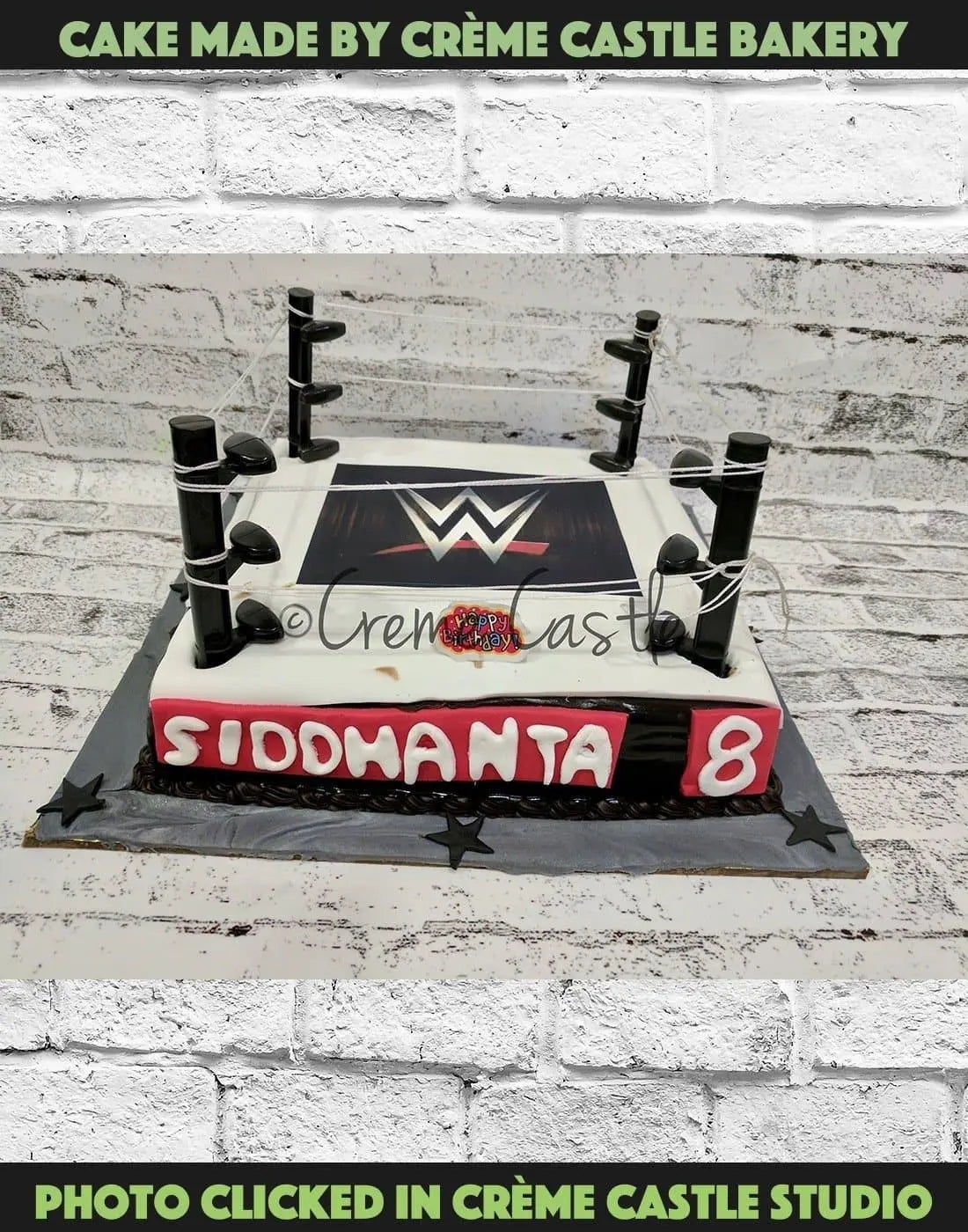 Wrestling Ring Cake - Creme Castle