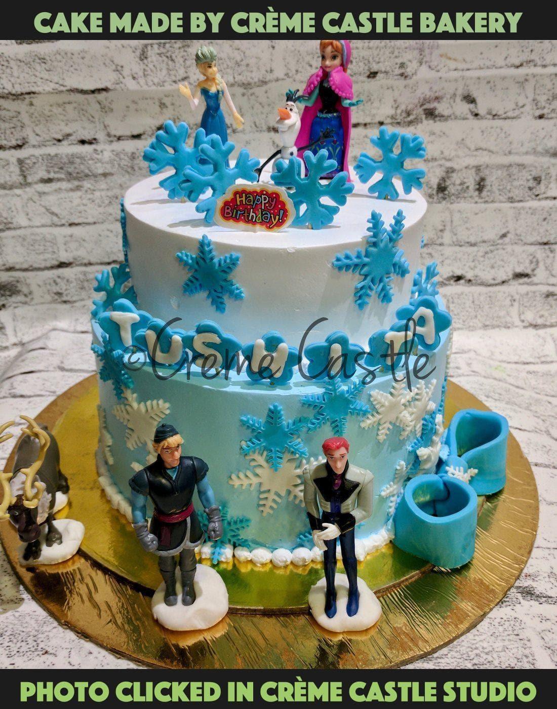 Frozen theme with 4 characters - Creme Castle