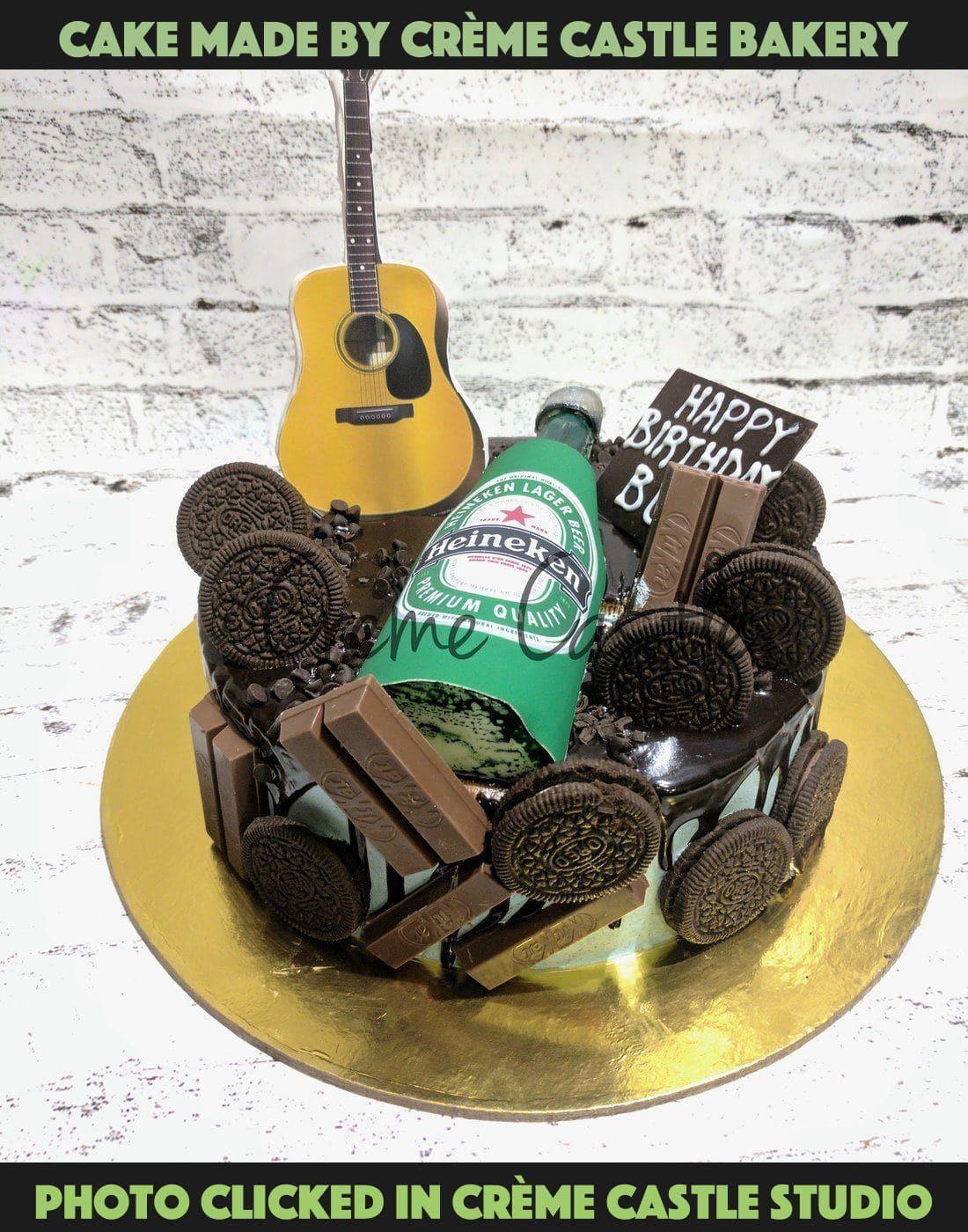 Cool & Funny Happy Birthday GIF for Him with Beer Cake — Download on  Funimada.com