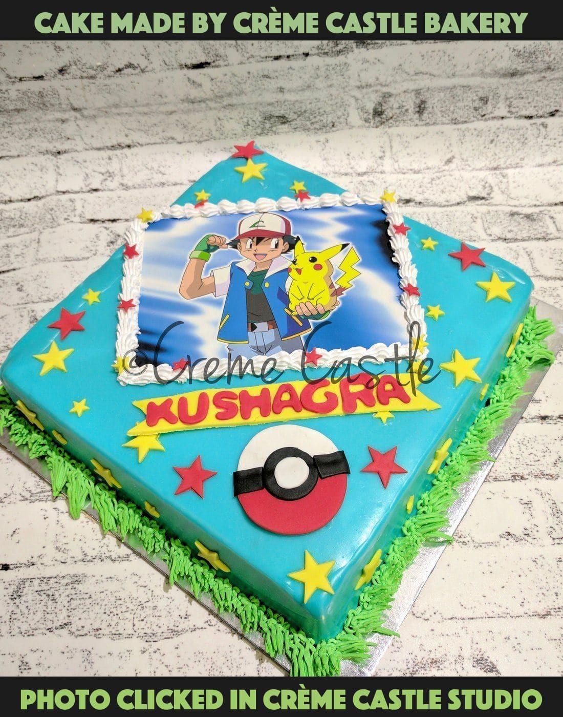 7.5 Inch Pokemon Stadium Cake Topper - Round Edible Birthday Cake  Decorations, Happy Birthday Cake - Walmart.com