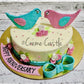 Bird love floral cake - Creme Castle