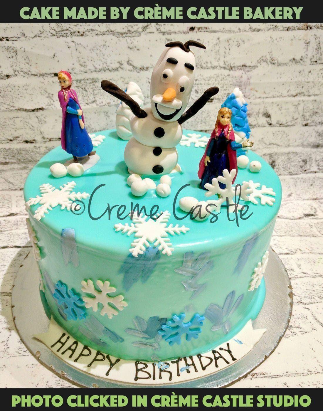 Hand painted frozen themed 2 - Creme Castle